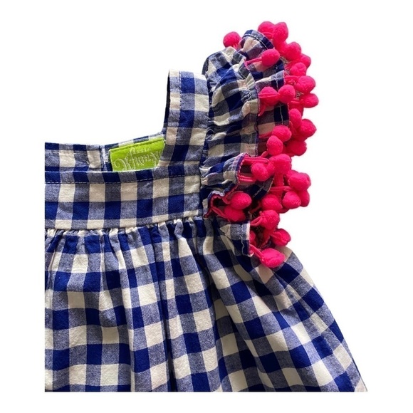 CLASSIC WHIMSEY-BLUE AND WHITE GINGHAM DRESS-SIZE 3T - Picture 4 of 9